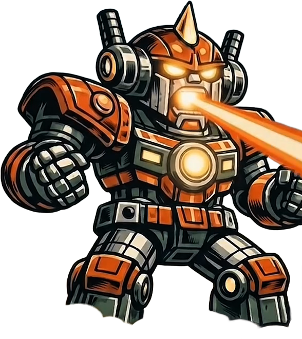 Pulsar robot mascot